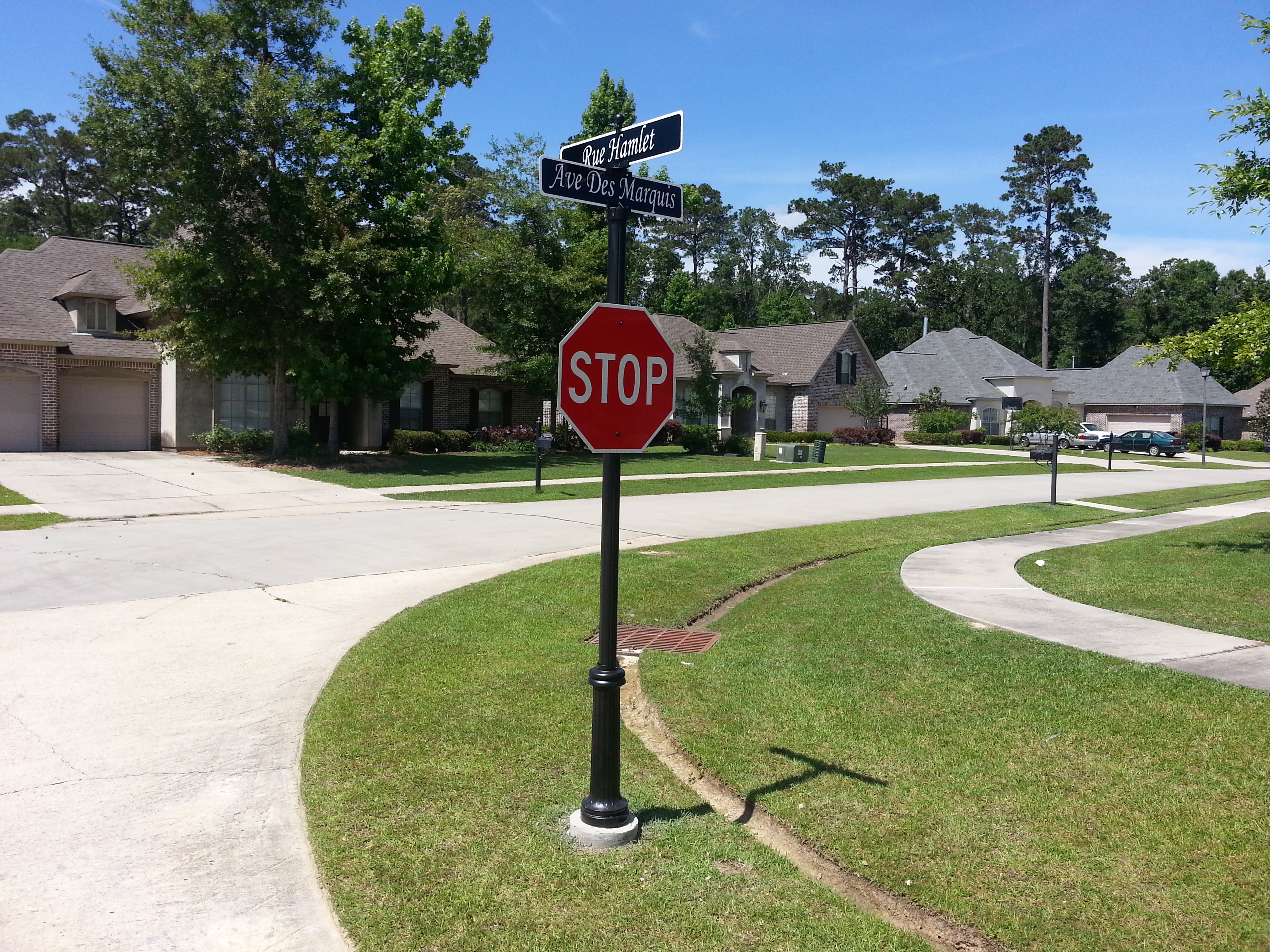 Double Stack Stop Sign Gallery | Magnificent Mailboxes & Signs, LLC